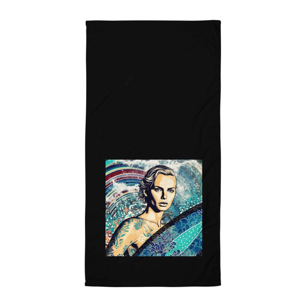 Beach Bliss Bath Towel Wrap Yourself In Surfing Joy - Beyond T-shirts