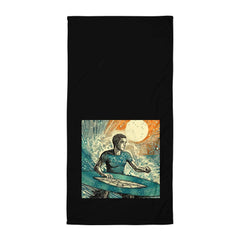 Coastal Escape Bath Towel Surfing Adventure In Comfort - Beyond T-shirts