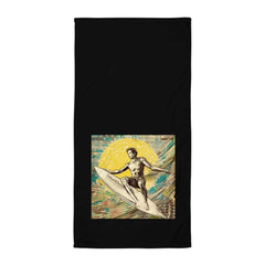 Surfing Sun Bath Towel Radiate Coastal Vibes - Beyond T-shirts