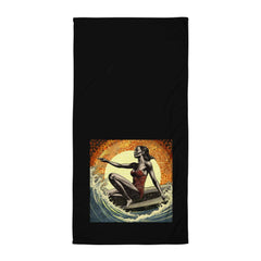 Surfing Serenity Beach Towel - Beyond T-shirts