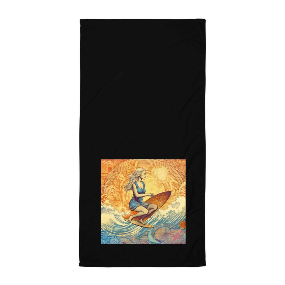 Wave Rider Beach Towel - Beyond T-shirts