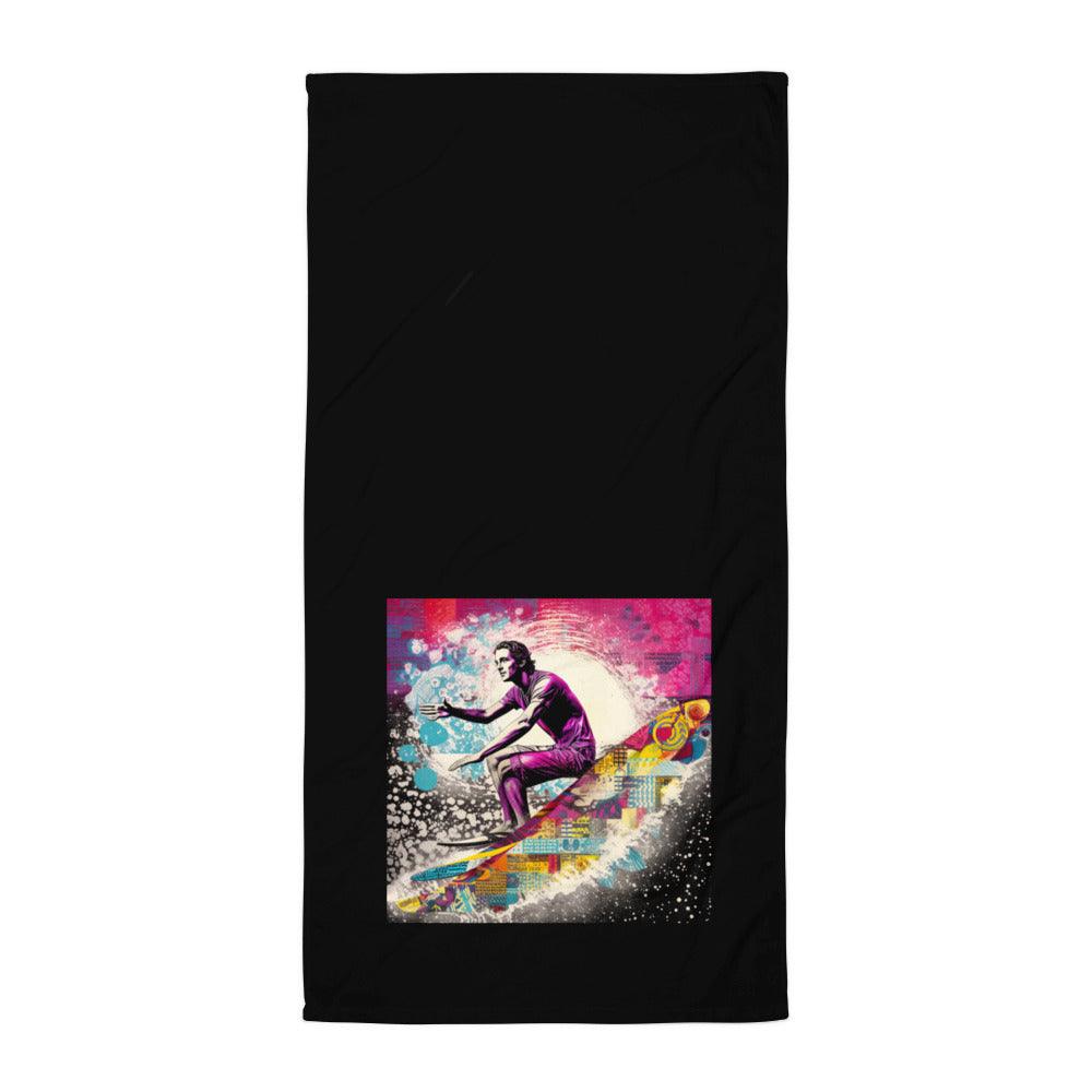 Surfing Serenity Beach Towel - Beyond T-shirts