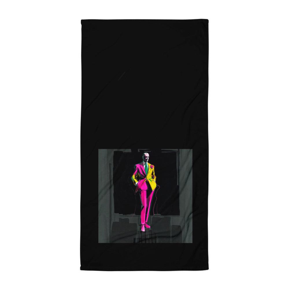 Futuristic Neon Fashion Bath Towel - Beyond T-shirts