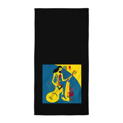 Fashion Fusion Artistry Bath Towel - Runway Rendezvous - Beyond T-shirts