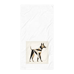 Playful Boxer Print Towel