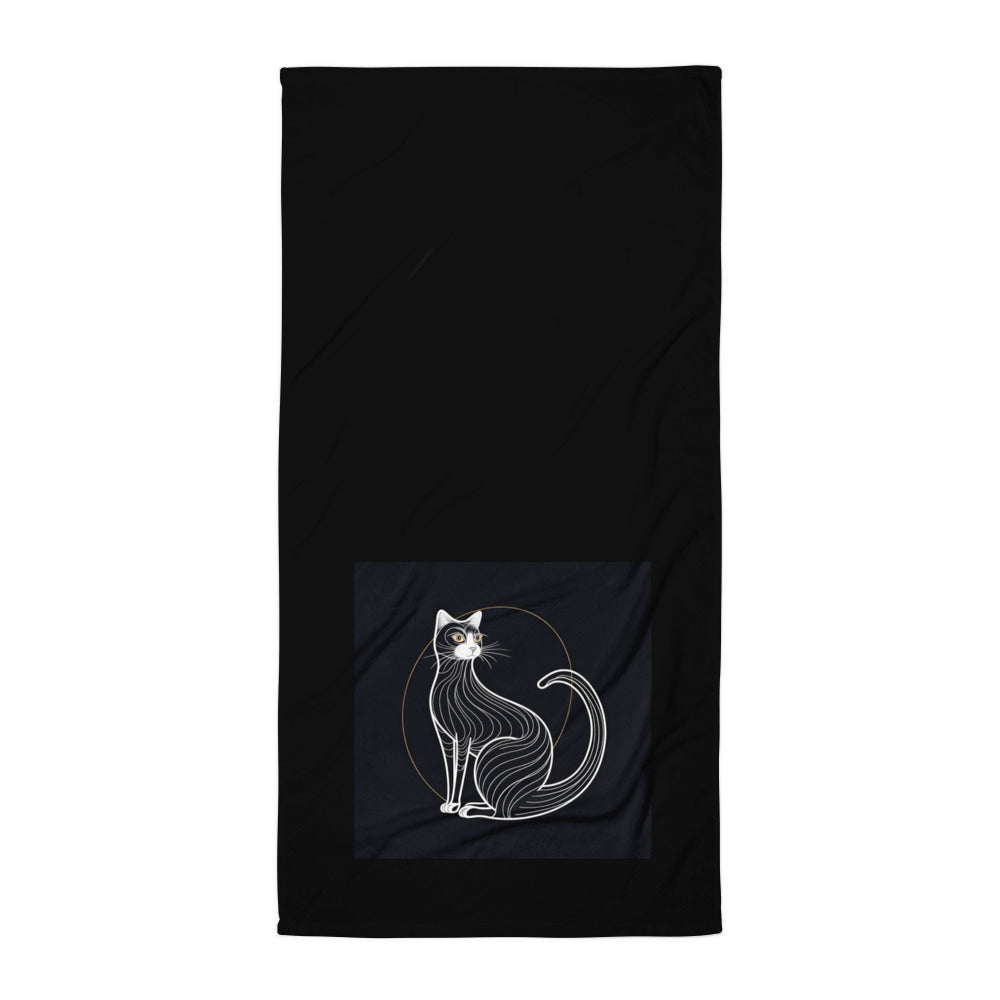 Adorable Chartreux Print Towel