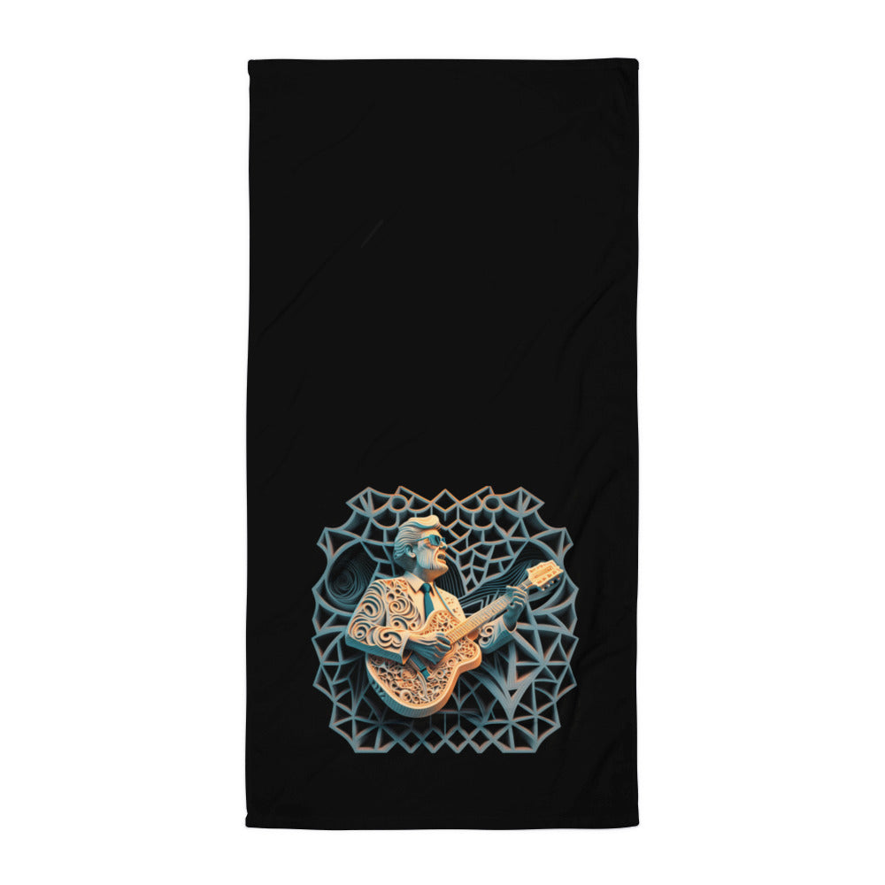 Luxurious and Bold Rock and Roll Rebel Bath Towel Display