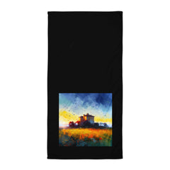 Moonlit Beach Landscape Bath Towel