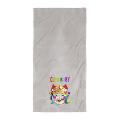 Close-up of the Fairy Garden Bliss Premium Bath Towel with whimsical fairy designs.





