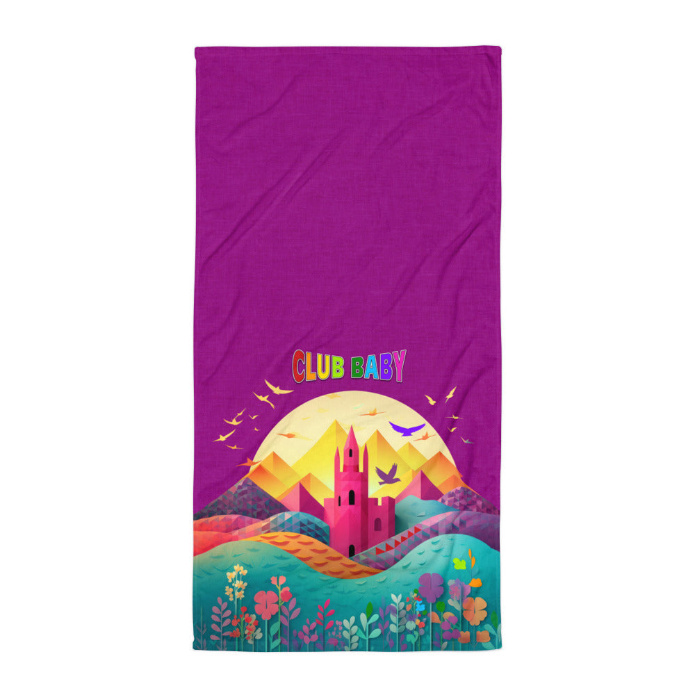 Mermaid Lagoon Bath Towel featuring vibrant ocean-themed designs
