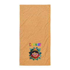 Soft and stylish premium bath towel featuring fairy tale-inspired patterns