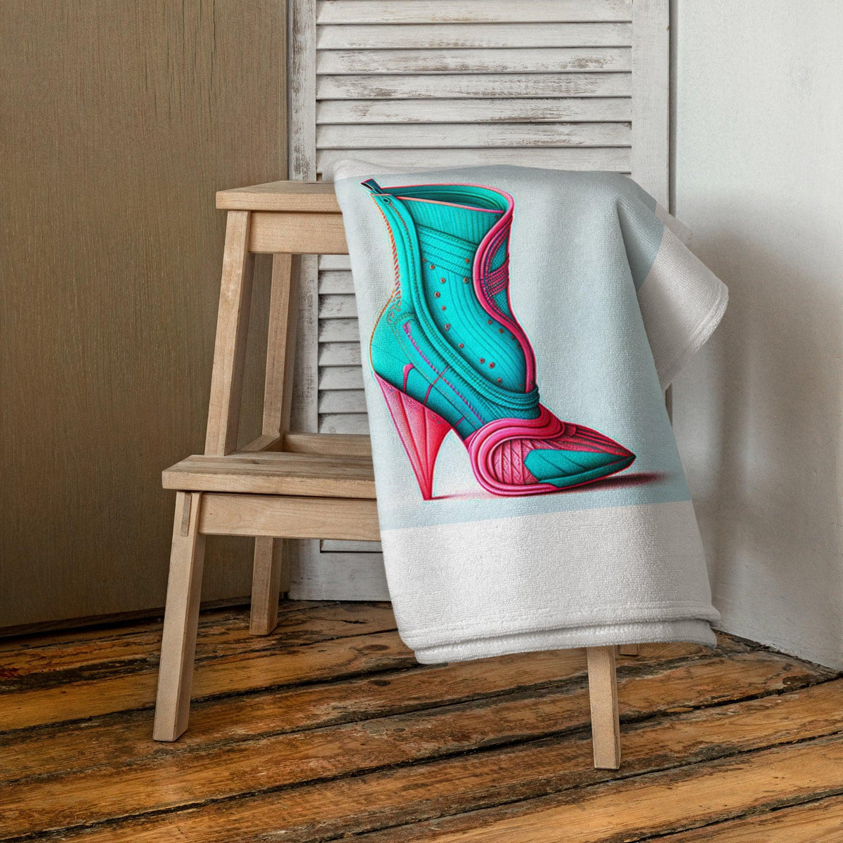 TechFlow Futuristic Shoe Bath Towel Set - Beyond T-shirts