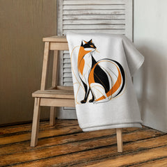 Towel with Regal Ragdoll Design