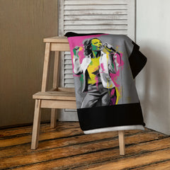 Minimalist Brushstrokes Bath Towel