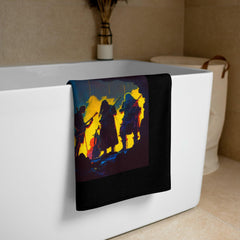 NS-847 quick-dry towel in a serene bathroom setting, highlighting its elegance.