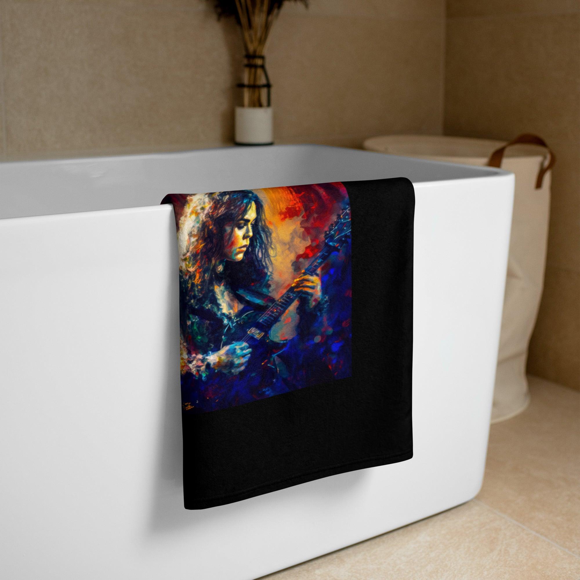 NS-979 luxury bath towel displayed in a bathroom setting for a touch of elegance.