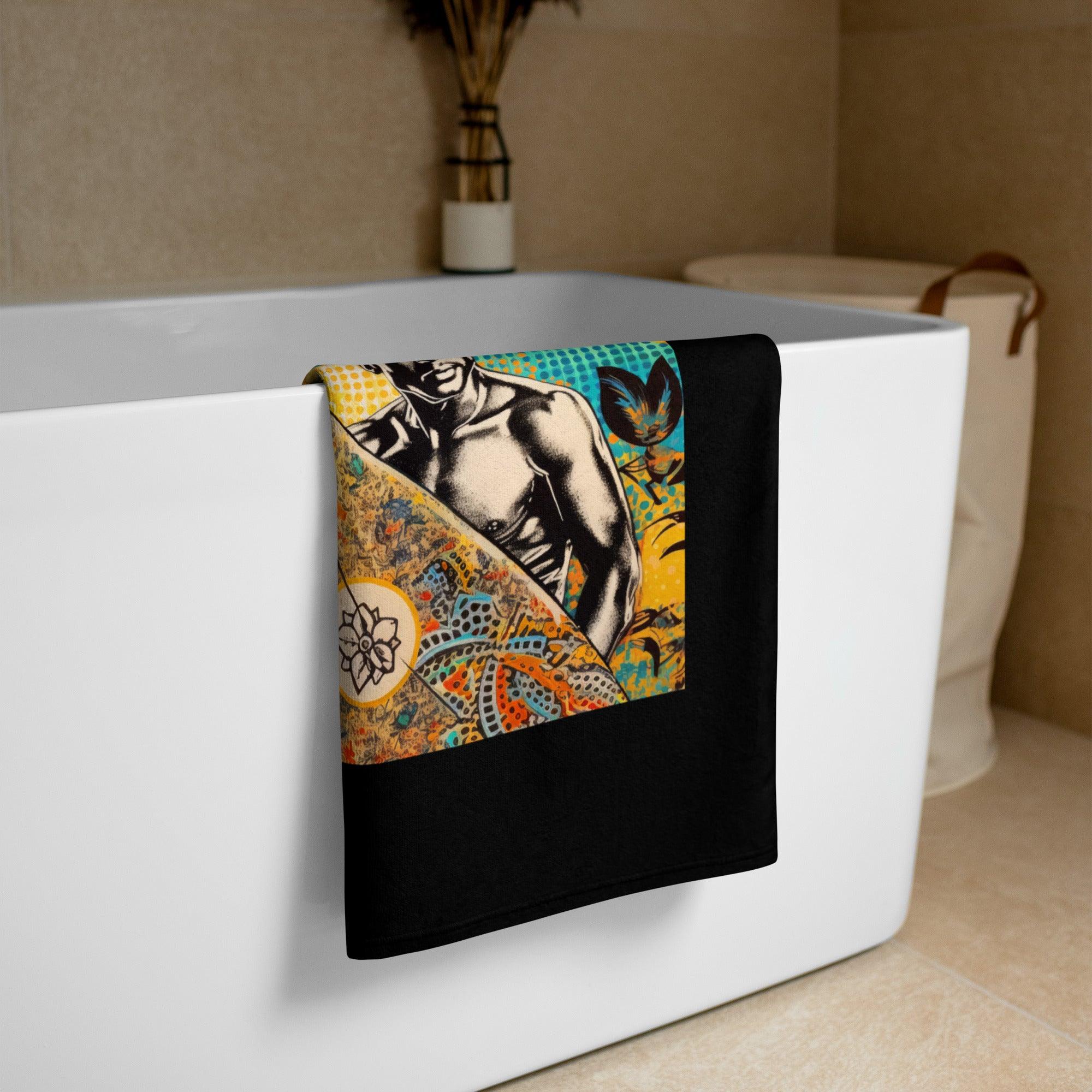 Vintage Surf Vibes Bath Towel Ride The Waves Of Nostalgia - Beyond T-shirts