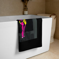 Futuristic Neon Fashion Bath Towel - Beyond T-shirts