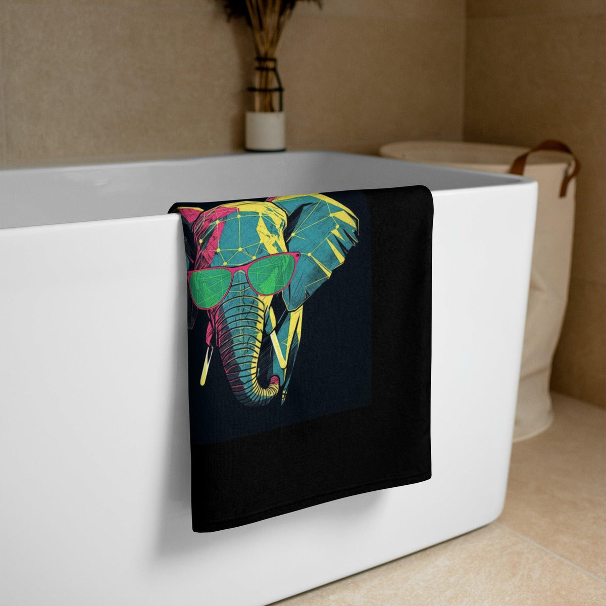 Elephant Elegance Bath Towel - Beyond T-shirts