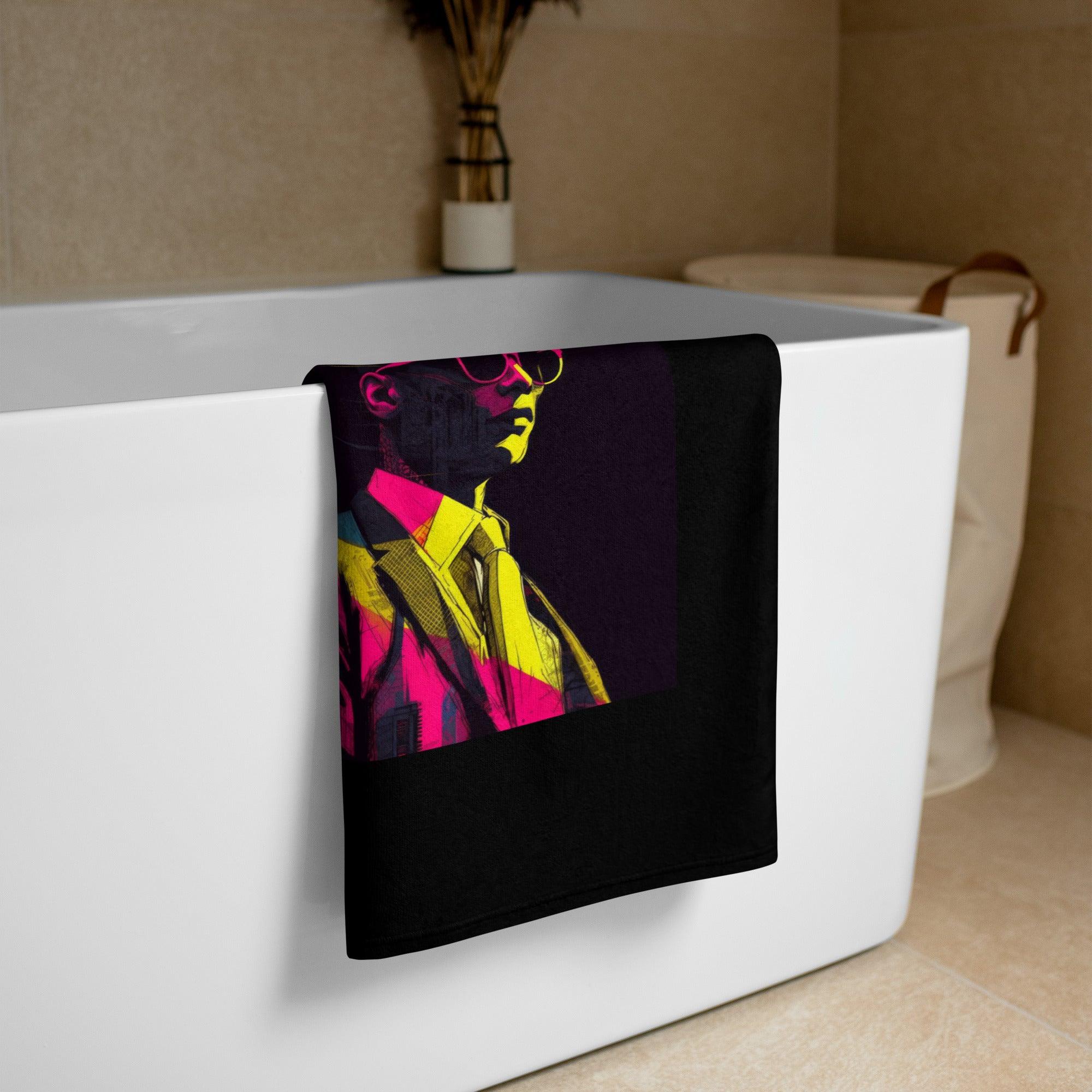 Watercolor-Inspired Bath Towel - Beyond T-shirts