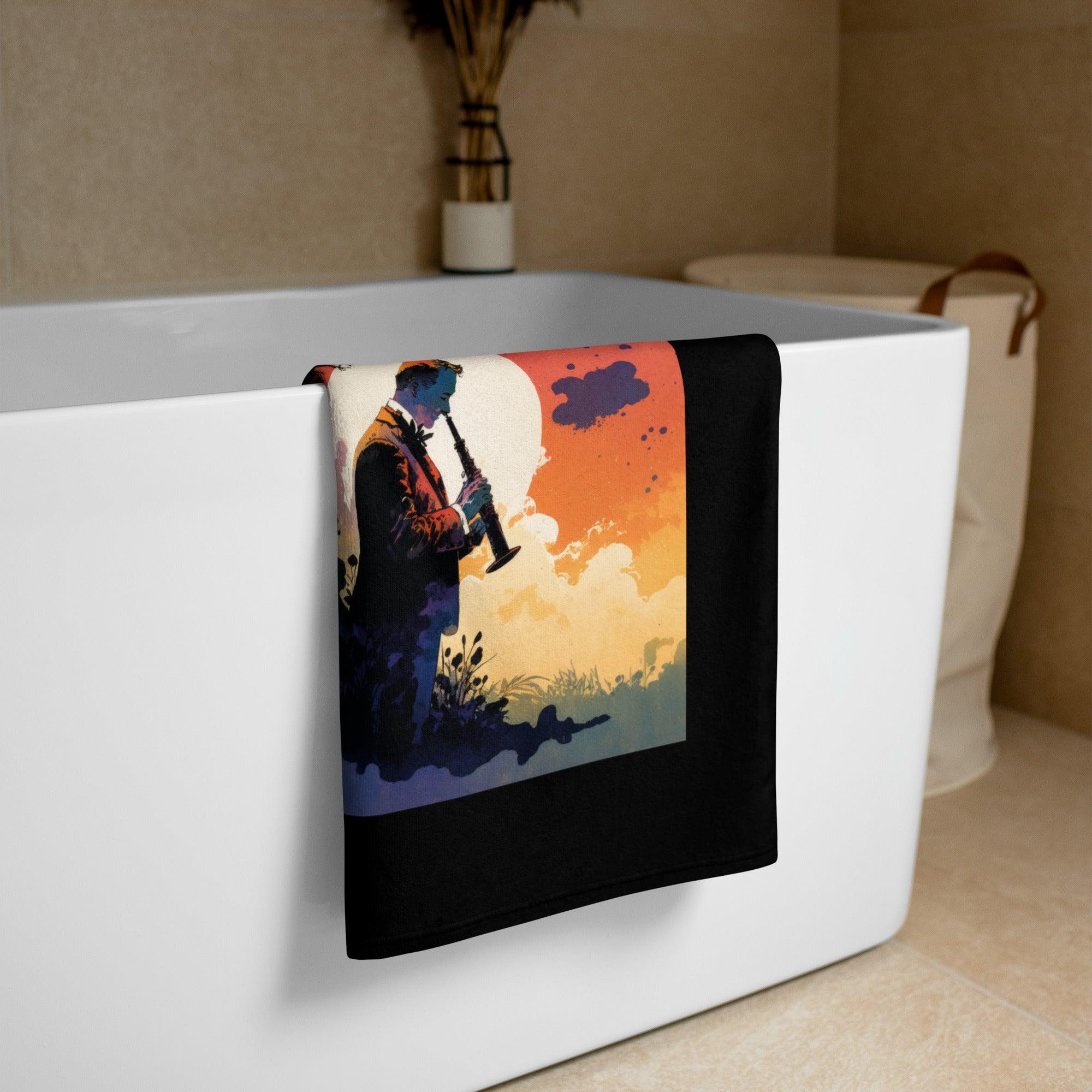 Jazz Ensemble Luxury Bath Towel - Beyond T-shirts