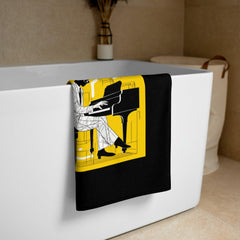 Vintage Vinyl Vibes Bath Towel - Beyond T-shirts