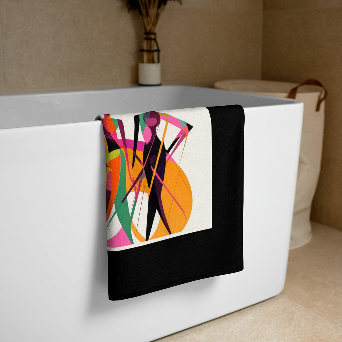 Glamour Graffiti Bath Towel - Beyond T-shirts