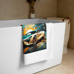 Retro Roadster Charm Bath Towel