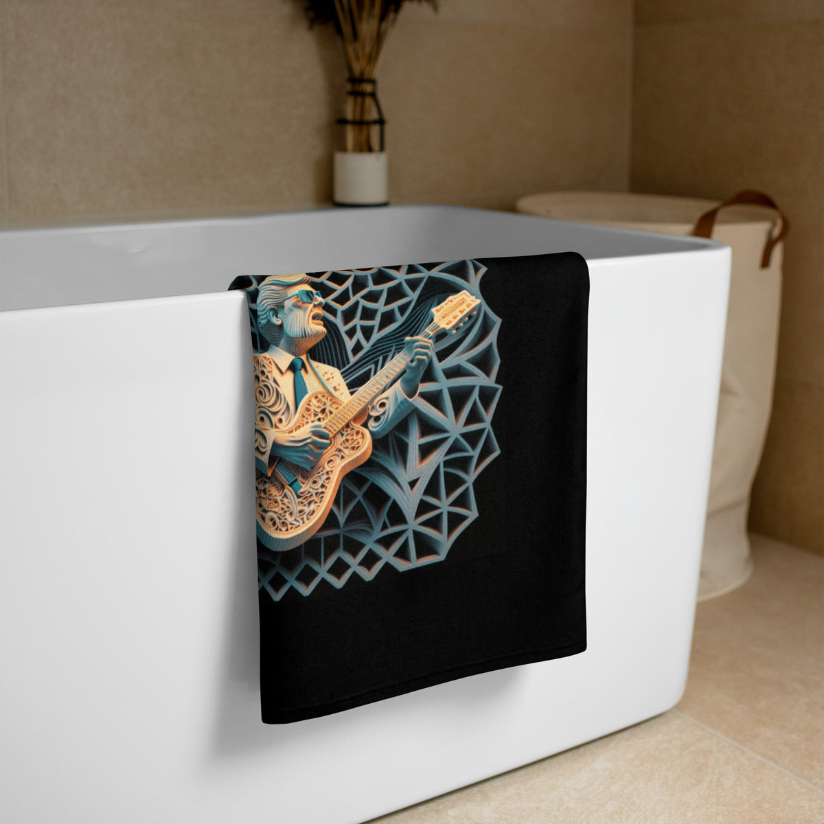 Rock and Roll Rebel Premium Towel with Edgy Design Detail