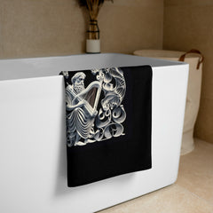 Swing Sensation Premium Bath Towel Displayed on Elegant Bathroom Rack