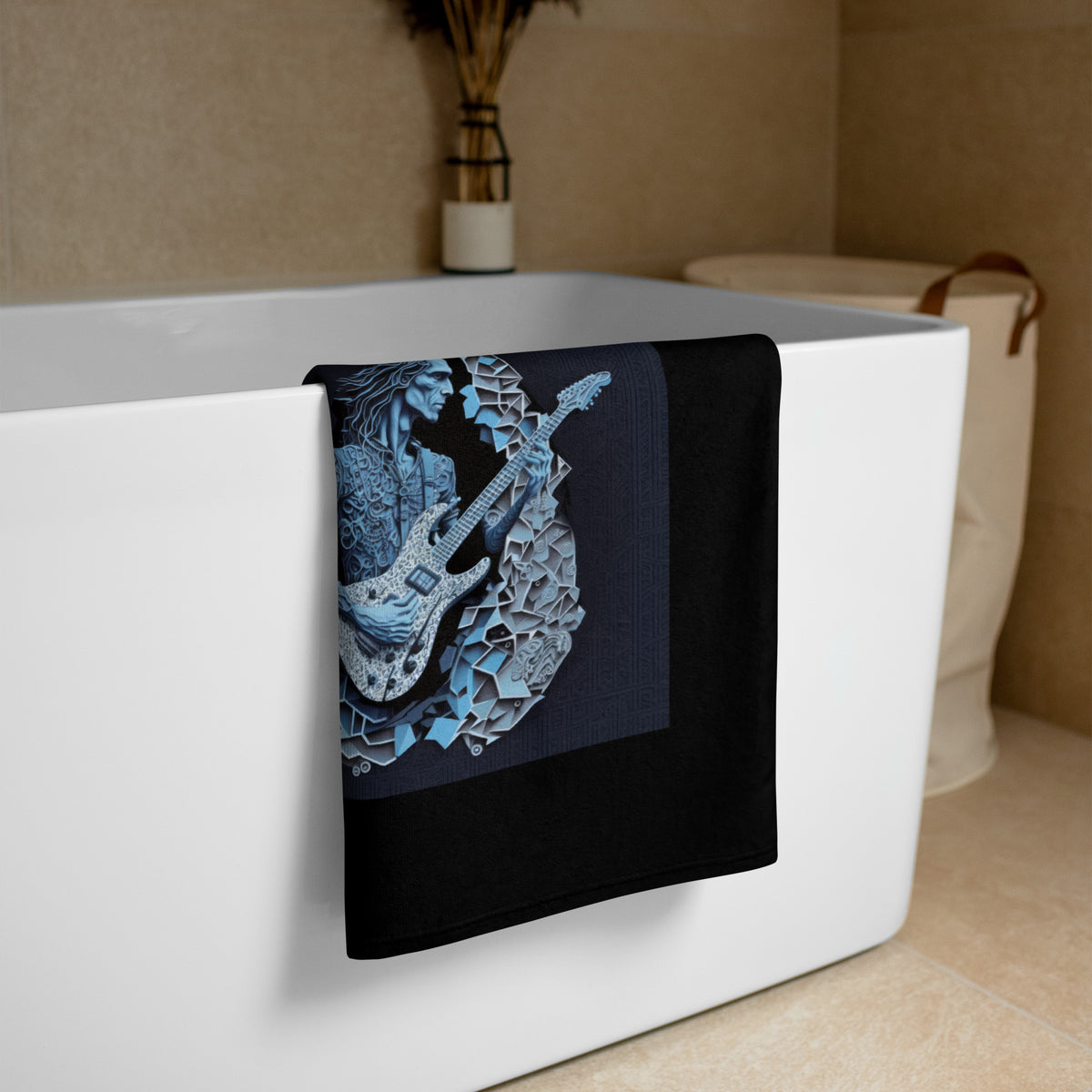 Vibrant Vinyl Bath Towel