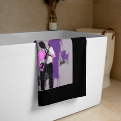 Soft Abstract Bath Towel