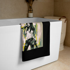 Monochrome Elegance Bath Towel