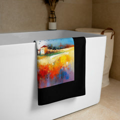 Majestic Mountain Landscape Bath Towel