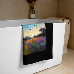 Forest Serenity Landscape Bath Towel