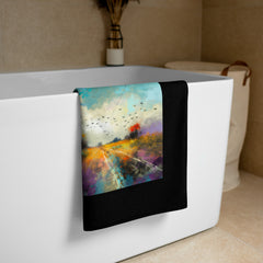 Alpine Adventure Landscape Bath Towel