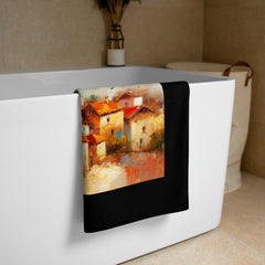 Lakeside Retreat Landscape Bath Towel