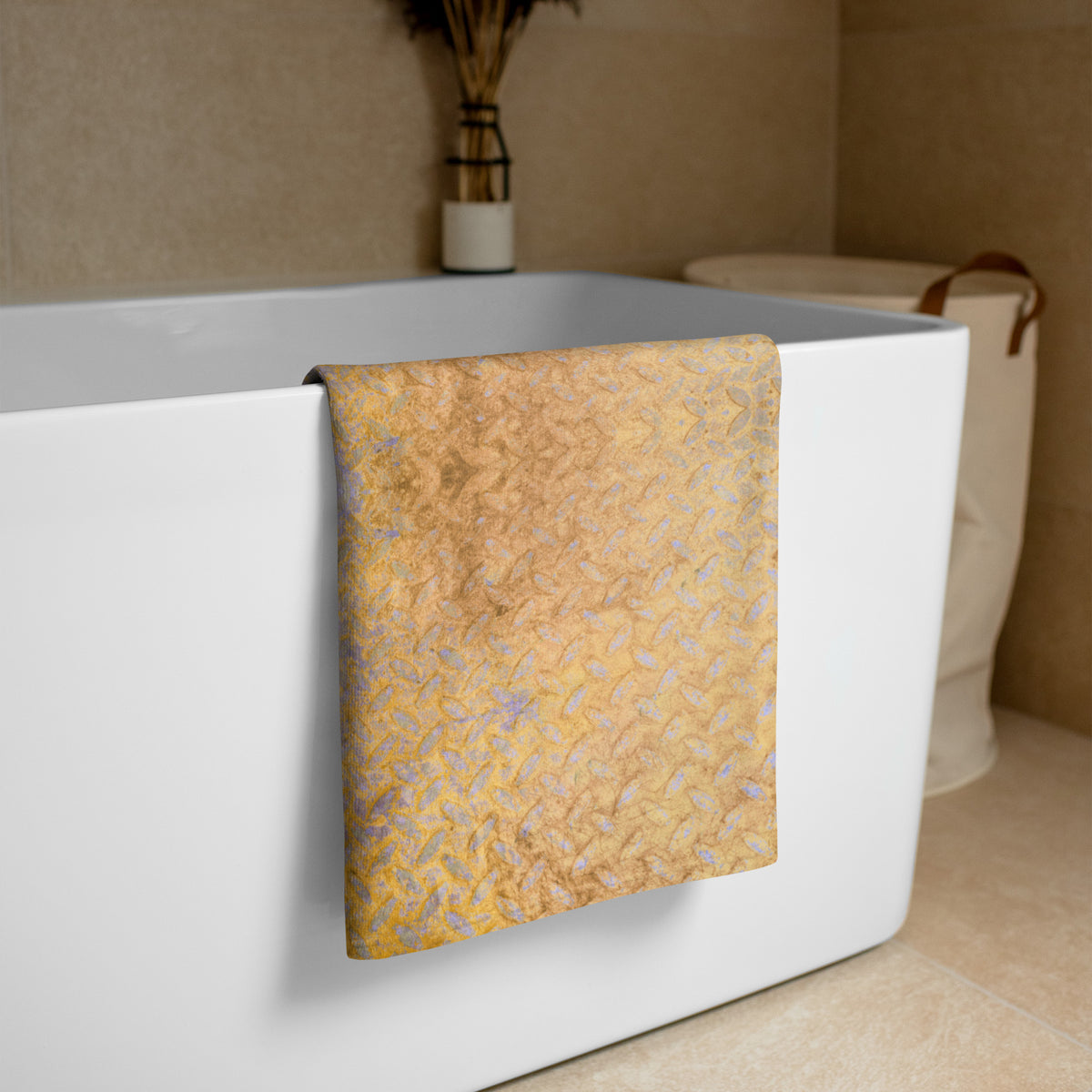Honeycomb Harmony Texture Premium Bath Towel