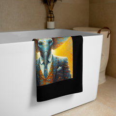 Elephant's Serene Oasis Bath Towel