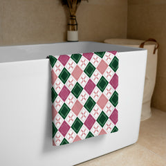 Luxury Diamond Pattern Bath Towel
