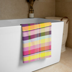 Bright and cheerful Fiesta-themed towel, ideal for adding a pop of color to your bath time.