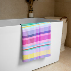 Soft and absorbent towel showcasing the beauty of the galaxy for a stellar bath time.