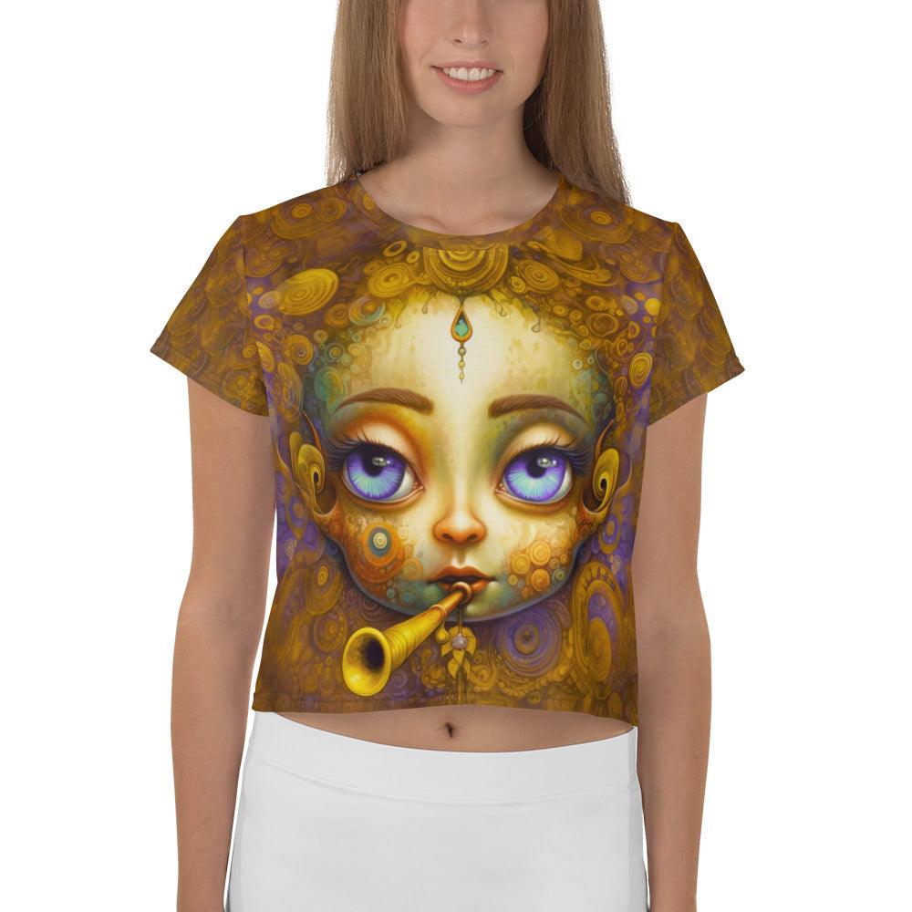 Sunset Serenade All-Over Print Crop Tee - Beyond T-shirts