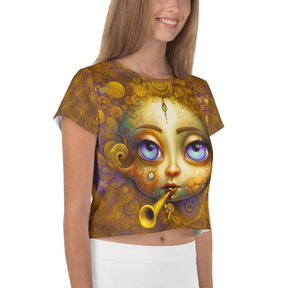 Sunset Serenade All-Over Print Crop Tee - Beyond T-shirts