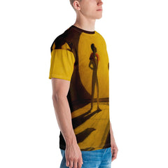 Rear view of SurArt 99 Men's T-shirt featuring design details.