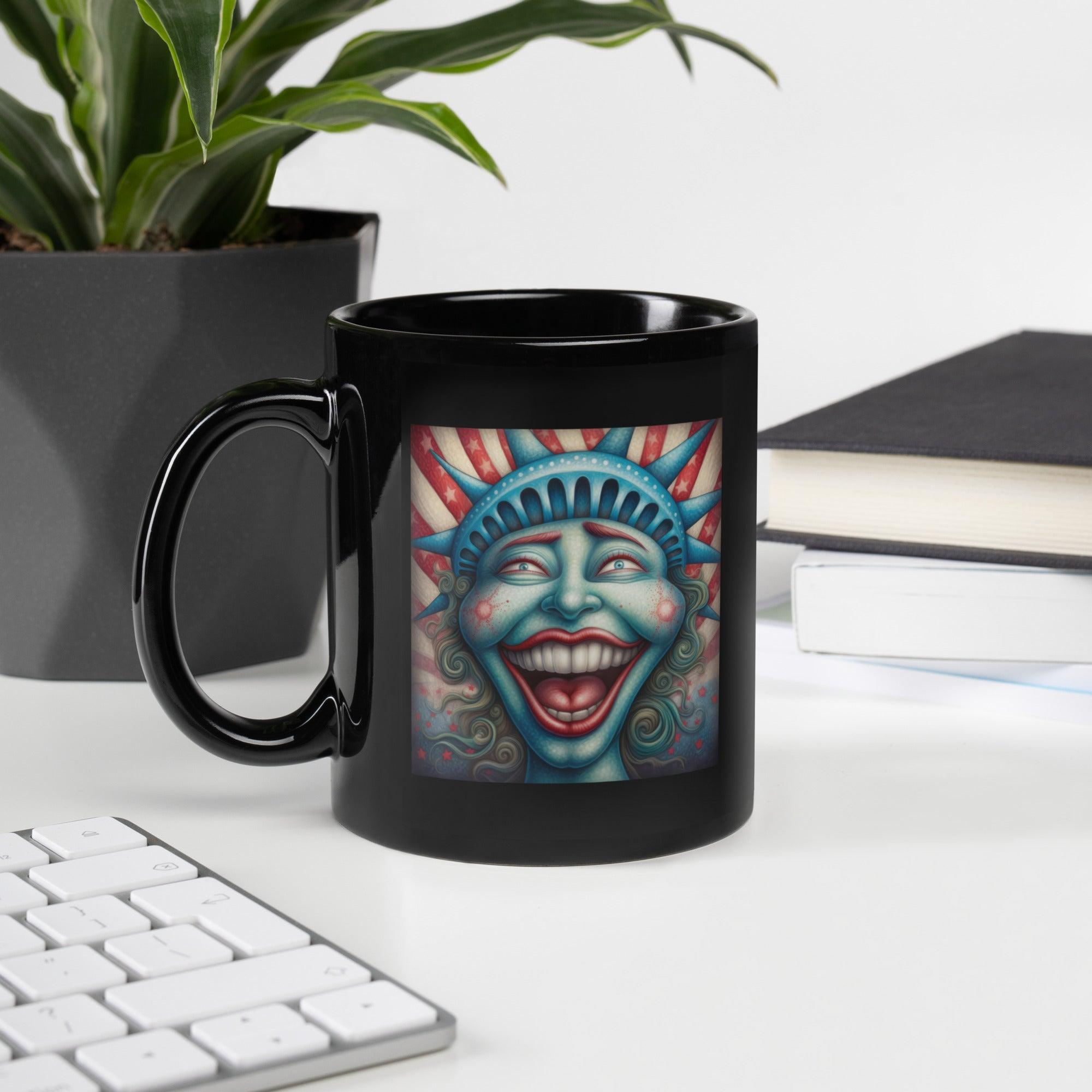 The American Experience Black Glossy Mug - Beyond T-shirts