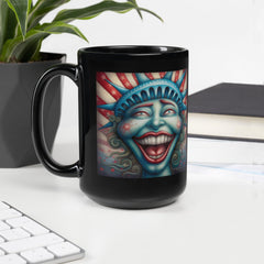 The American Experience Black Glossy Mug - Beyond T-shirts