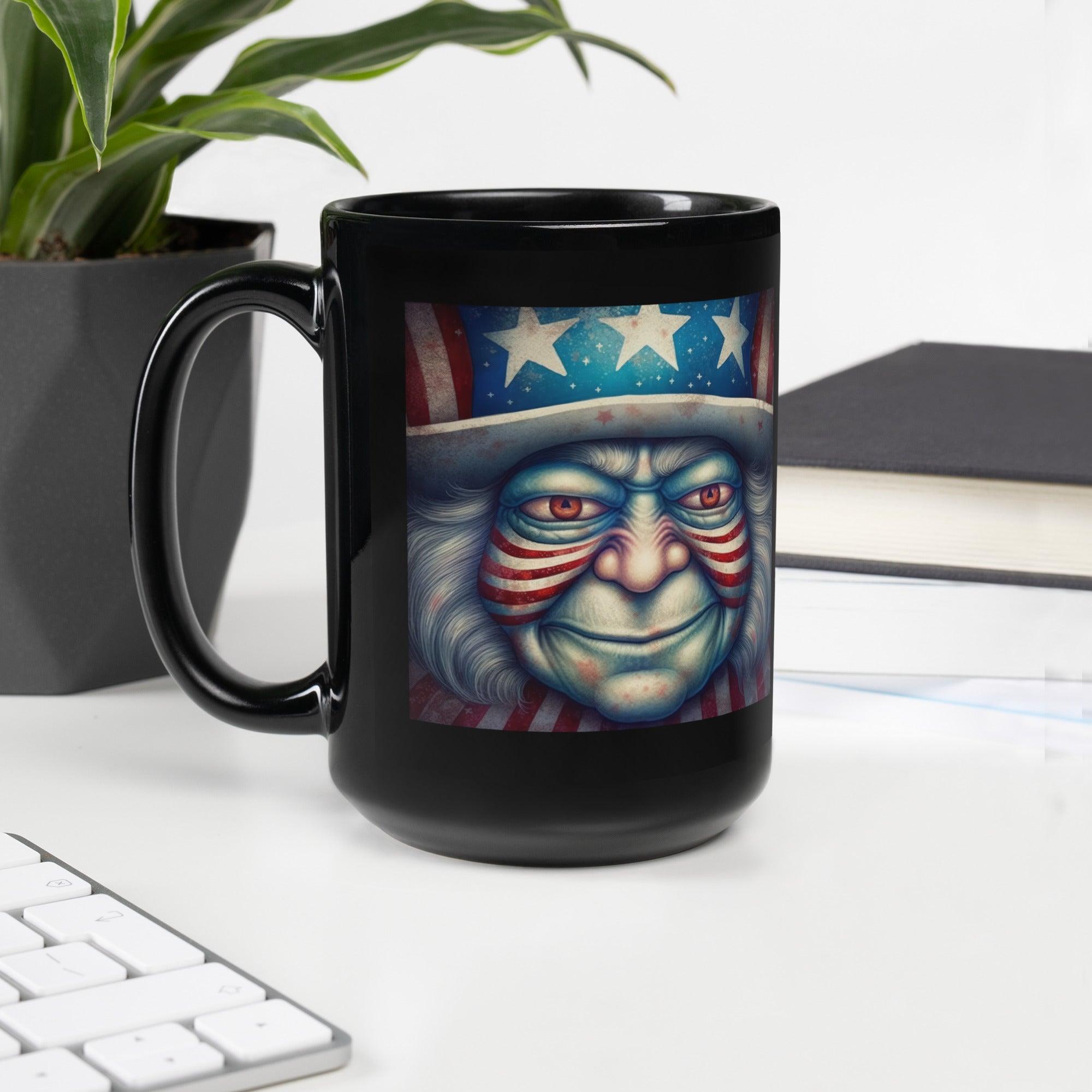 The American Experiment Black Glossy Mug - Beyond T-shirts