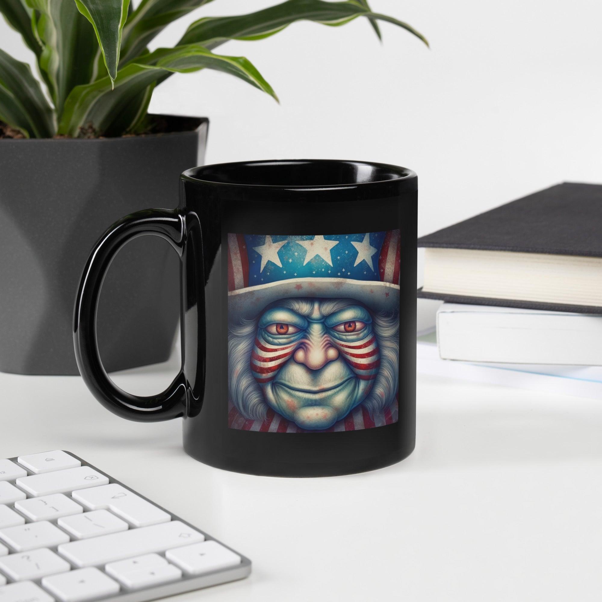 The American Experiment Black Glossy Mug - Beyond T-shirts