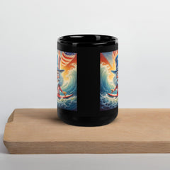 The American Frontier Black Glossy Mug - Beyond T-shirts